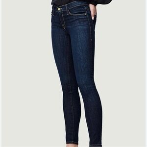 Frame Denim Dark Indigo Skinny Jeans